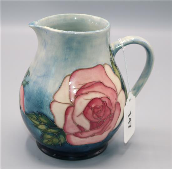 Moorcroft Collectors Club Roses jug by Sally Tuffin